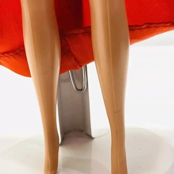 MATTEL BARBIE Asian Doll Black Short Hair Earrings Long Dress 12" Tall - Picture 8 of 11